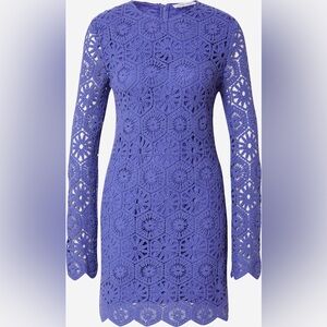 Samsoe Bettina Crochet Purple Dress - Size M